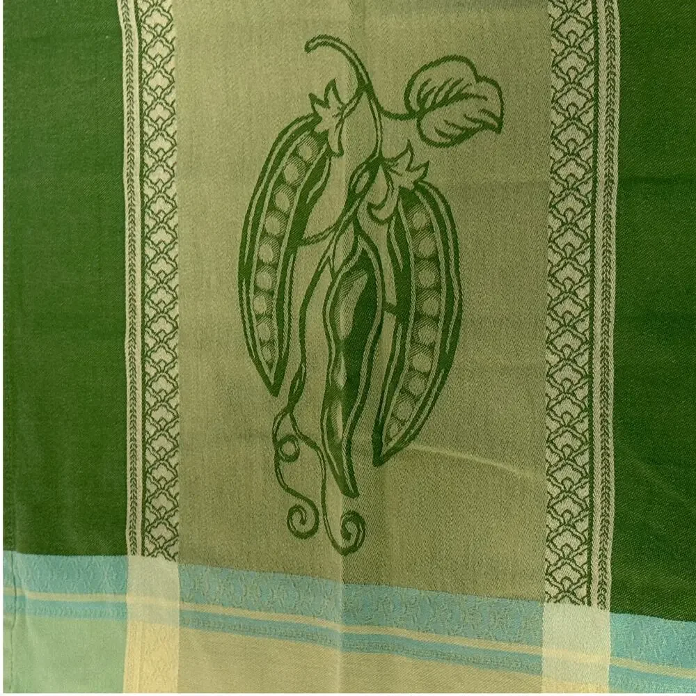 Green Pea Vintage Tea Towel‎